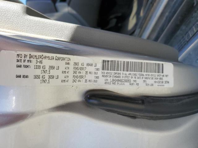 1J8HG48N66C266953 - 2006 JEEP COMMANDER 银色 照片 10