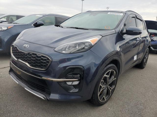 KNDPR3A6XM7886138 - 2021 KIA SPORTAGE S BLUE photo 2