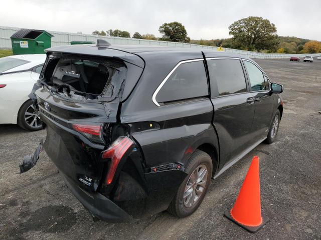 5TDKRKEC2MS004230 - 2021 TOYOTA SIENNA LE BLACK photo 4