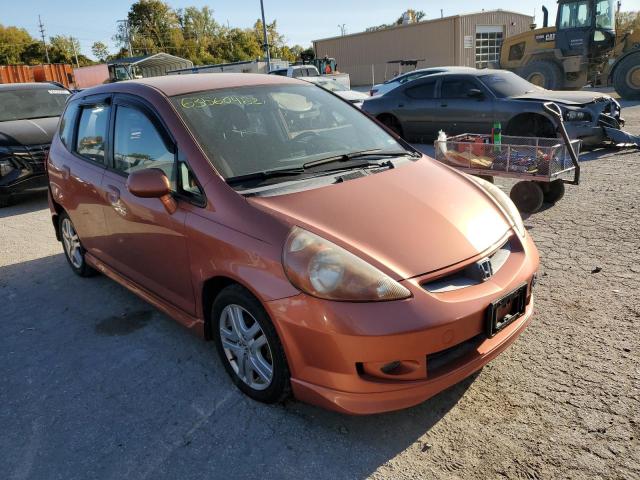 JHMGD38687S008826 - 2007 HONDA FIT S ORANGE photo 1