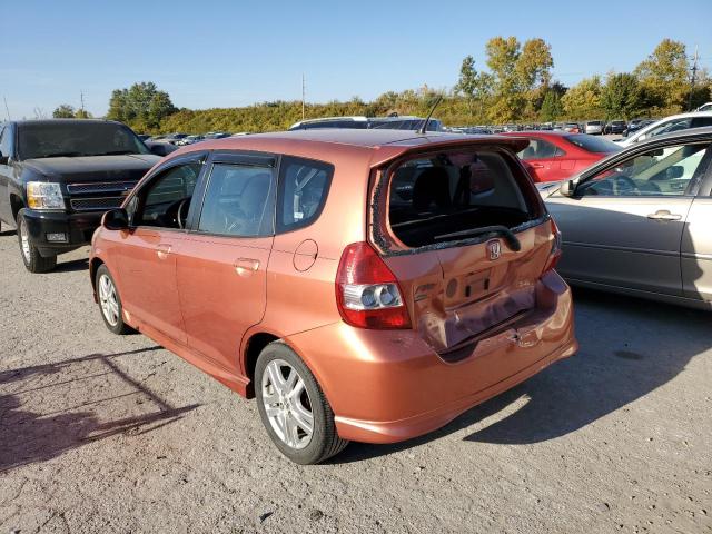 JHMGD38687S008826 - 2007 HONDA FIT S ORANGE photo 3