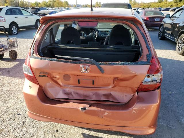 JHMGD38687S008826 - 2007 HONDA FIT S ORANGE photo 9