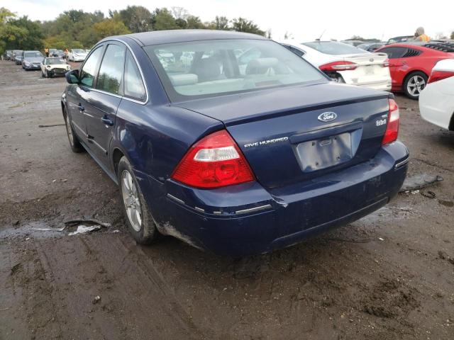 1FAFP24125G155237 - 2005 FORD FIVE HUNDR BLUE photo 3