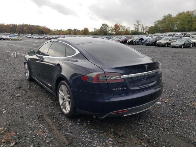 5YJSA1H12EFP56303 - 2014 TESLA MODEL S Mavi foto 3