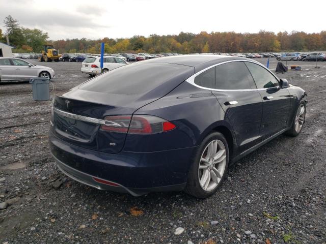5YJSA1H12EFP56303 - 2014 TESLA MODEL S Mavi foto 4