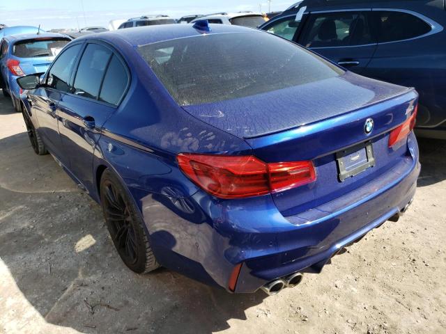 WBSJF0C50KB284286 - 2019 BMW M5 BLUE photo 3