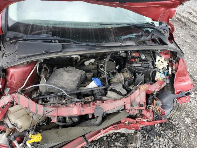 1FAHP3F22CL442425 - 2012 FORD FOCUS RED photo 7