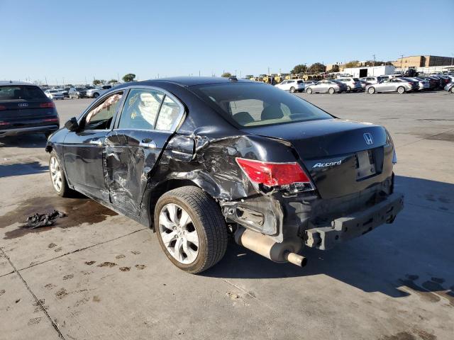 1HGCP36818A077734 - 2008 HONDA ACCORD EXL BLACK photo 3