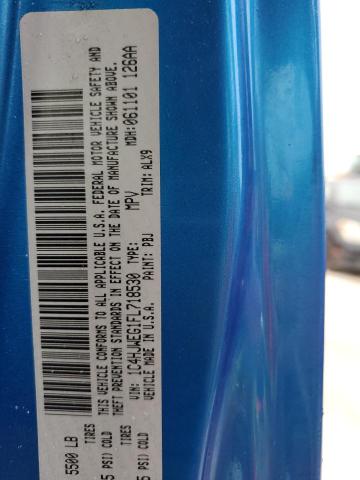 1C4HJWEG1FL718530 - 2015 JEEP WRANGLER U BLUE photo 10