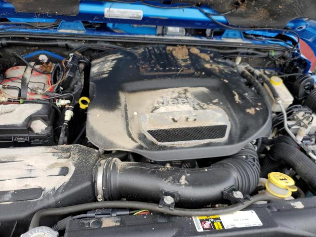 1C4HJWEG1FL718530 - 2015 JEEP WRANGLER U BLUE photo 7