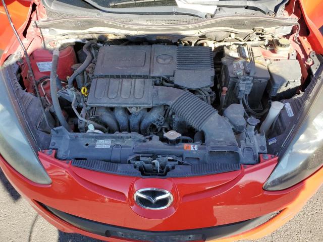 JM1DE1HZ1B0124535 - 2011 MAZDA MAZDA2 RED photo 7