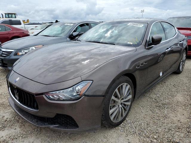 ZAM57XSAXG1169961 - 2016 MASERATI GHIBLI TAN photo 2