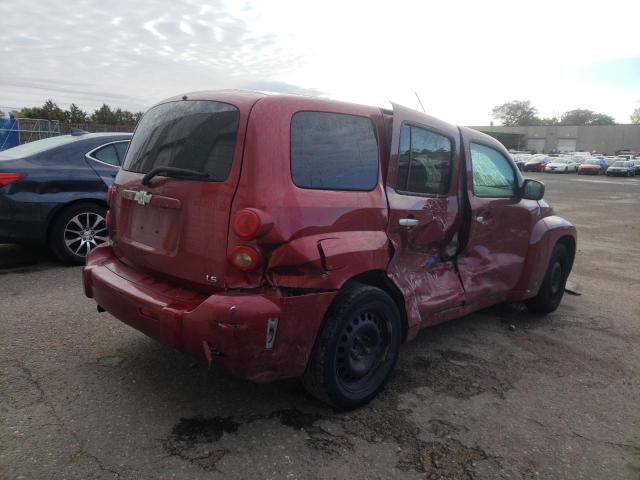3GNDA13D08S564200 - 2008 CHEVROLET HHR LS RED photo 4