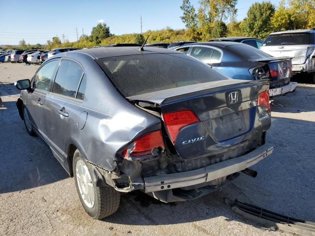 JHMFA36236S014620 - 2006 HONDA CIVIC HYBR GRAY photo 9