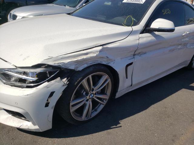 WBA4P1C59HK522648 - 2017 BMW 440I WHITE photo 9