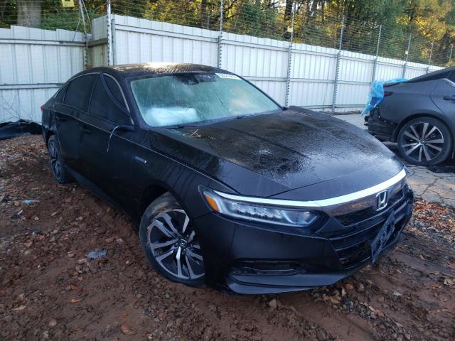 1HGCV3F19JA002097 - 2018 HONDA ACCORD HYB BROWN photo 1