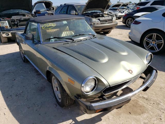 ZFAAS00B3C5001285 - 1982 FIAT 124 SPIDER GREEN photo 1