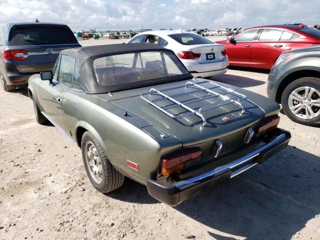 ZFAAS00B3C5001285 - 1982 FIAT 124 SPIDER GREEN photo 3