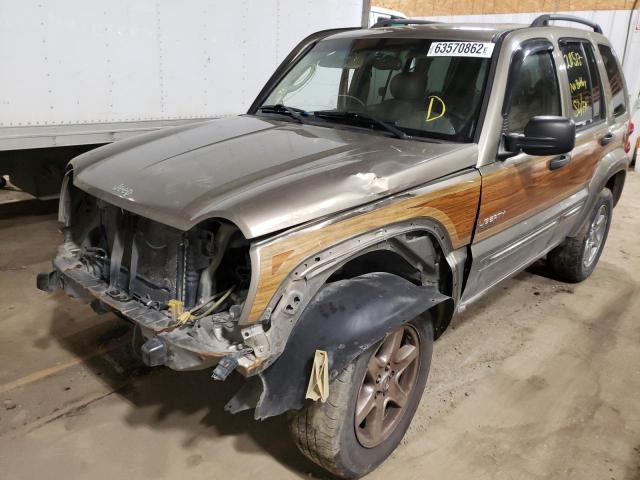 1J4GL58K04W261151 - 2004 JEEP LIBERTY TAN photo 2