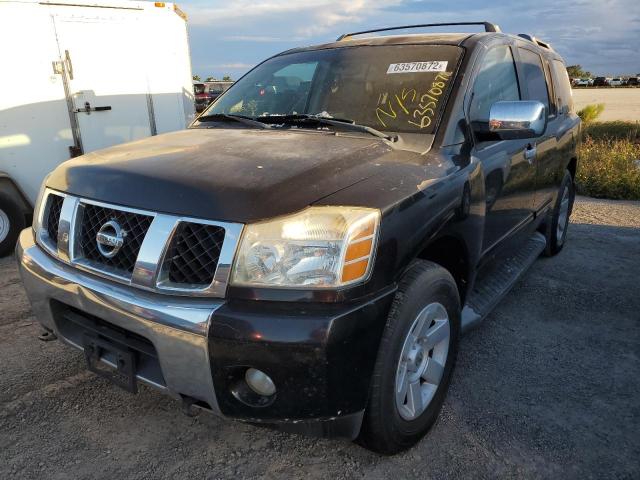 5N1AA08B24N746123 - 2004 NISSAN ARMADA SE BLACK photo 2