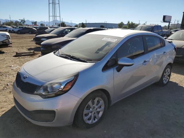 KNADM4A39F6459830 - 2015 KIA RIO LX SILVER photo 2