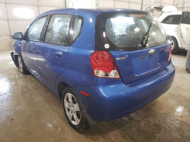 KL1TD66698B208448 - 2008 CHEVROLET AVEO BASE Көк фото 3