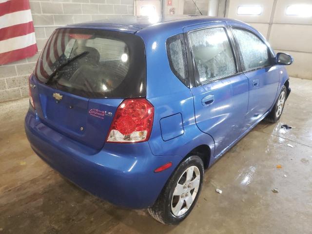 KL1TD66698B208448 - 2008 CHEVROLET AVEO BASE Көк фото 4