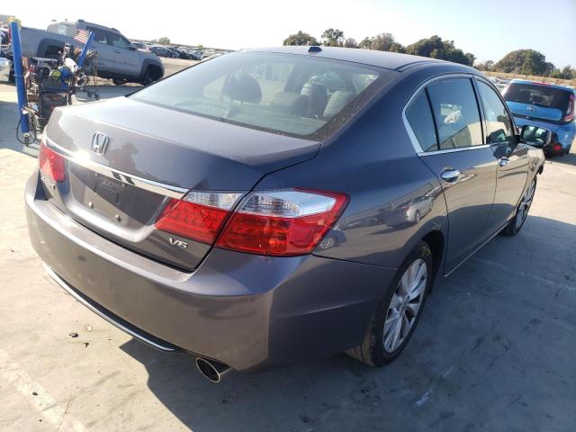 1HGCR3F82EA007620 - 2014 HONDA ACCORD EXL GRAY photo 4