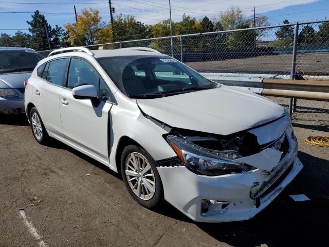 4S3GTAD64J3700405 - 2018 SUBARU IMPREZA PR WHITE photo 1