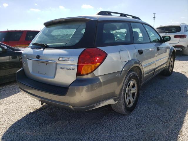 4S4BP61C476323566 - 2007 SUBARU LEGACY OUT BLUE photo 4