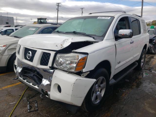 5N1AA08C57N711217 - 2007 NISSAN ARMADA SE WHITE photo 2