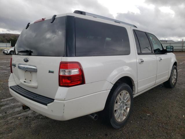 1FMJK2A51EEF03272 - 2014 FORD EXPEDITION WHITE photo 4