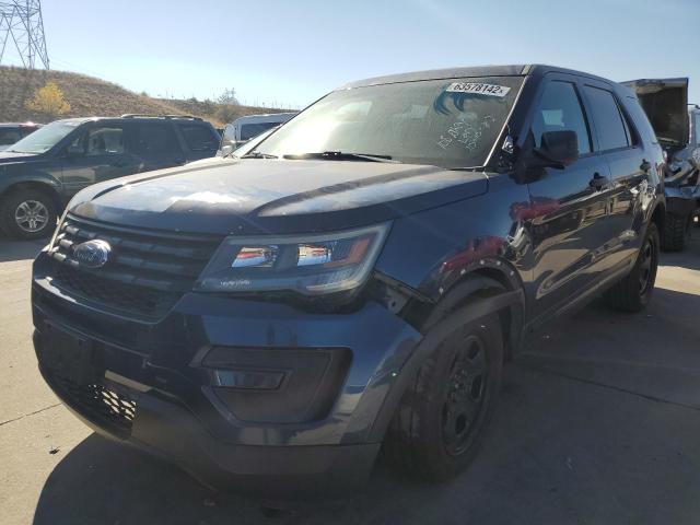 1FM5K8AR9GGA19476 - 2016 FORD EXPLORER P BLUE photo 2