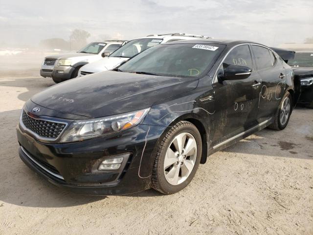 KNAGN4ADXE5064448 - 2014 KIA OPTIMA HYB BLACK photo 2