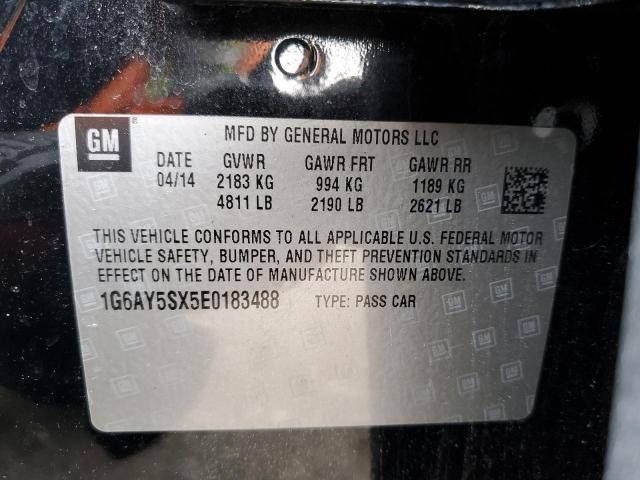 1G6AY5SX5E0183488 - 2014 CADILLAC CTS PERFOR Siyah fotoğraf 10