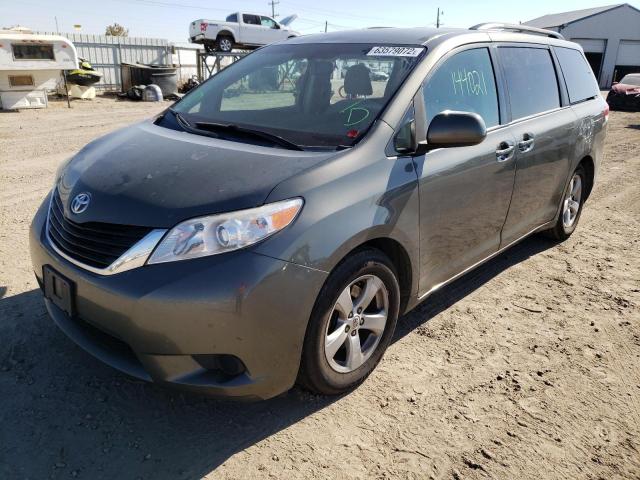 5TDKK3DC5BS151182 - 2011 TOYOTA SIENNA LE GREEN photo 2