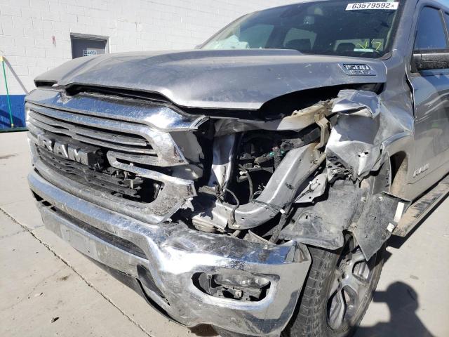 1C6SRFRT3KN536694 - 2019 RAM 1500 LARAM SILVER photo 9