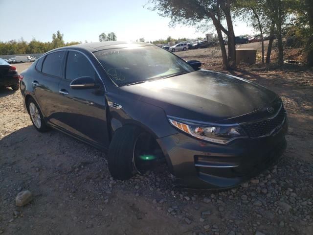 5XXGU4L33JG220779 - 2018 KIA OPTIMA EX GRAY photo 1