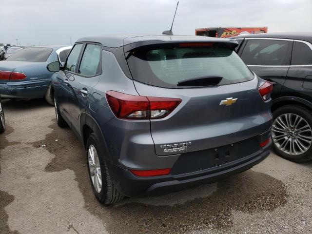 KL79MMS24MB103754 - 2021 CHEVROLET TRAILBLAZE GRAY photo 3