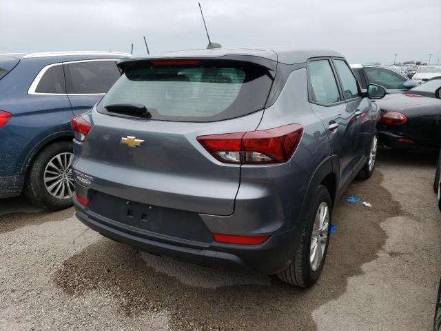 KL79MMS24MB103754 - 2021 CHEVROLET TRAILBLAZE GRAY photo 4