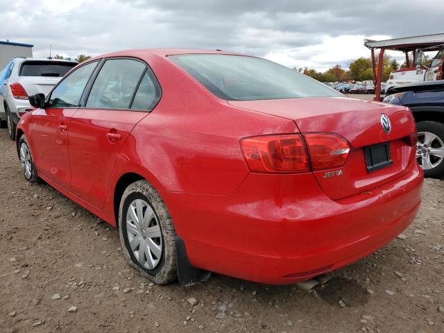 3VW2K7AJXDM443193 - 2013 VOLKSWAGEN JETTA BASE RED photo 3