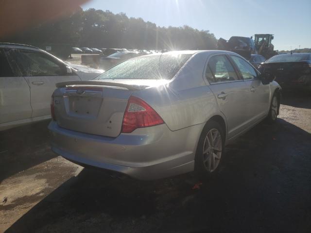 3FAHP0JA7CR404963 - 2012 FORD FUSION SEL SILVER photo 4