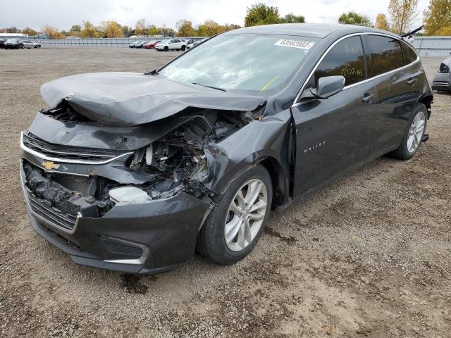 1G1ZD5ST0JF252080 - 2018 CHEVROLET MALIBU LT GRAY photo 2