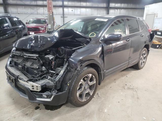 7FARW2H80KE021824 - 2019 HONDA CR-V EXL GRAY photo 2