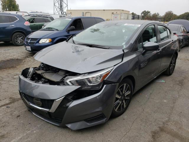 3N1CN8EV1ML814011 - 2021 NISSAN VERSA SV GRAY photo 2