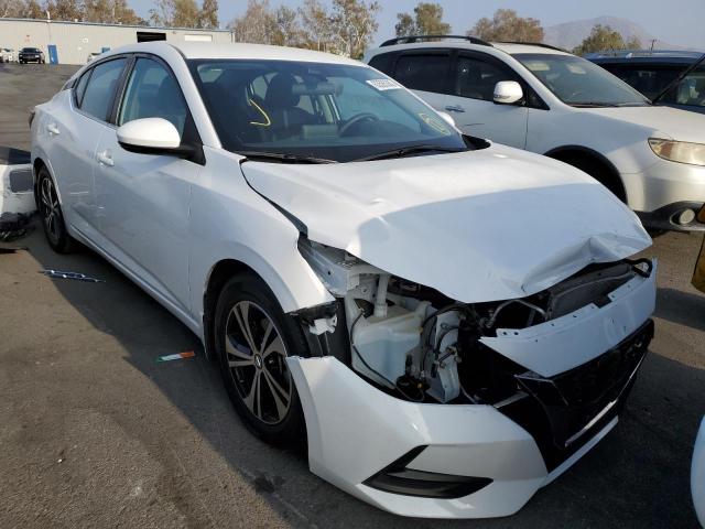 3N1AB8CV6LY299169 - 2020 NISSAN SENTRA SV WHITE photo 1