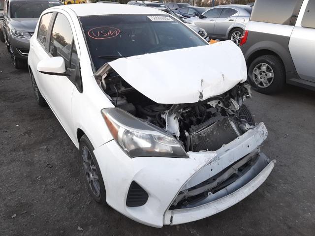 VNKKTUD36FA042243 - 2015 TOYOTA YARIS WHITE photo 1