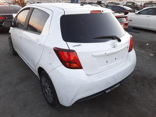 VNKKTUD36FA042243 - 2015 TOYOTA YARIS WHITE photo 3