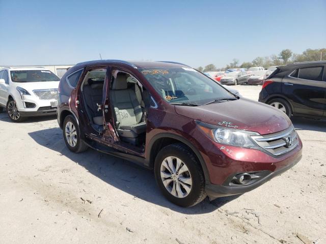 5J6RM4H7XEL038310 - 2014 HONDA CR-V EXL BURGUNDY photo 1