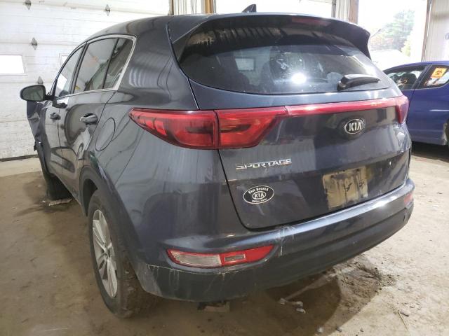 KNDPMCAC7K7622747 - 2019 KIA SPORTAGE L BLUE photo 3